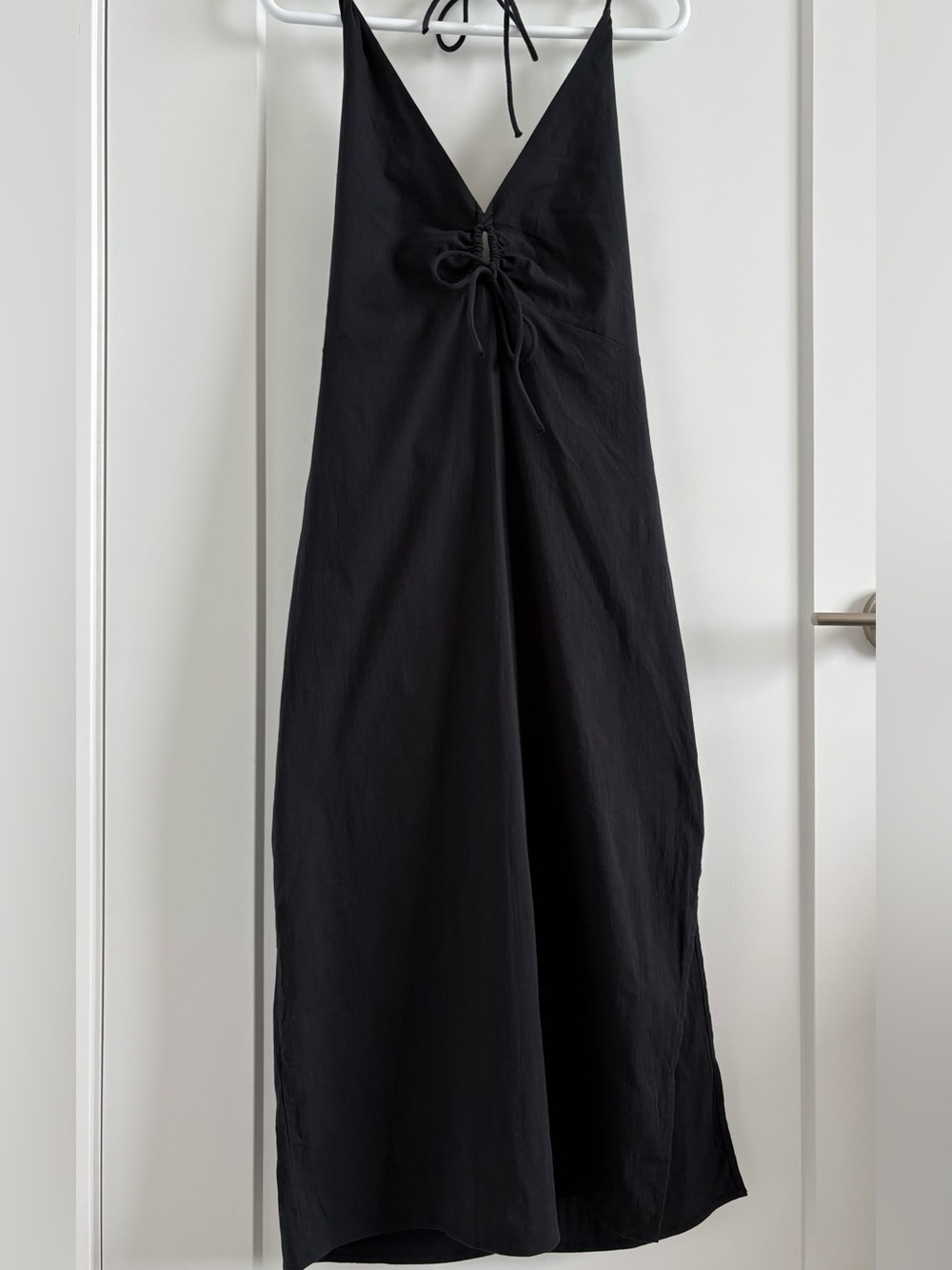 Abercrombie & Fitch Black Halter Maxi Dress
